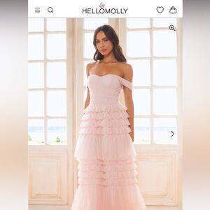 PRINCESS OF DREAMS TULLE MAXI DRESS PINK